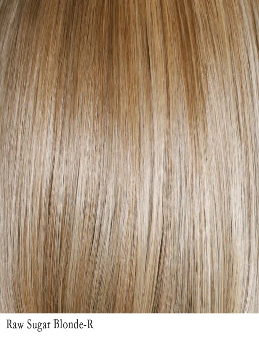 Raw Sugar Blonde-R | 12/14/88+8 | Mixture of Neutral Light Blonde/Honey Blonde/Pale Gold Blonde with the base of light brown low lights featuring medium root color.