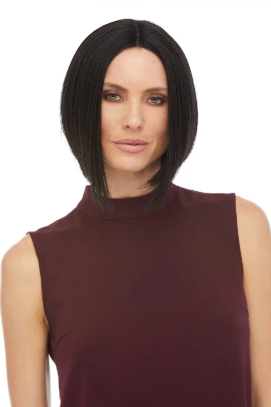 Medium - length wig in a jet - black color for a classic appearanceMora <br>Synthetic Lace Front Wig