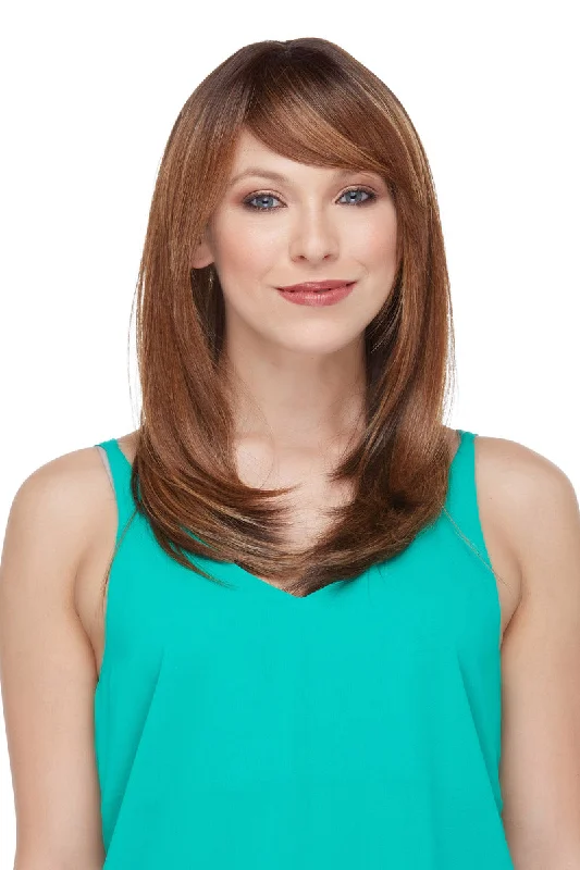 Medium - length wig with a pre - bleached knot for a natural - looking scalpRomantic <br>Synthetic Wig