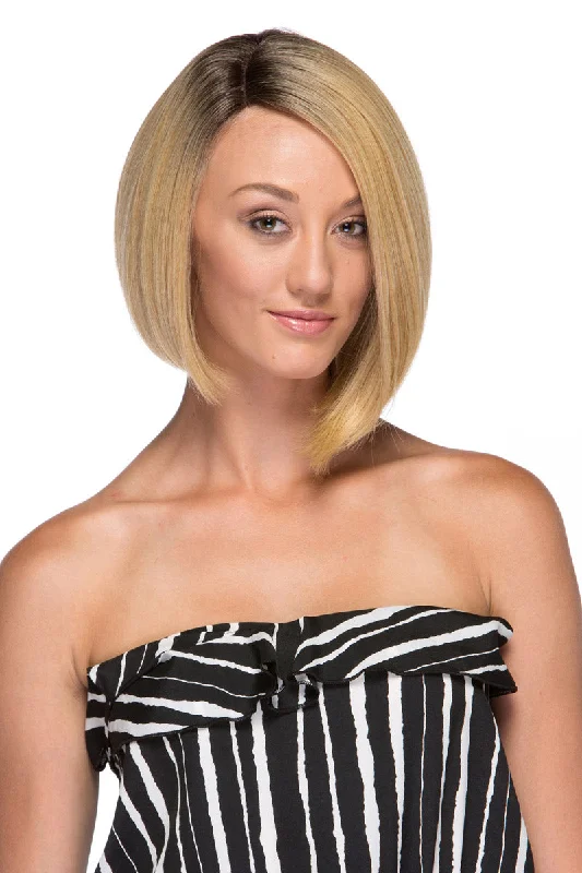 Medium - length wig with a middle - part for a classic and elegant styleVirginia <br>Synthetic Lace Front Wig