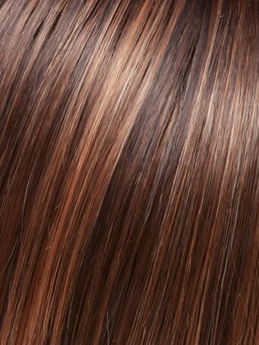 FS6/30/27 TOFFEE TRUFFLE | Brown, Med Red-Gold, w/ Med. Gold Blonde Bold Highlights