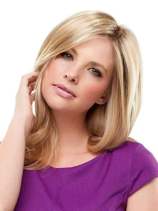 Medium - length wig with a natural - looking root for a more realistic lookTop Notch